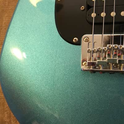 Squier Bullet Stratocaster Single Humbucker Electric Guitar Ice Blue Metallic image 9
