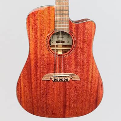 Alvarez MD66CE Mahogany Dreadnought Acoustic-Electric Guitar - Natural image 1