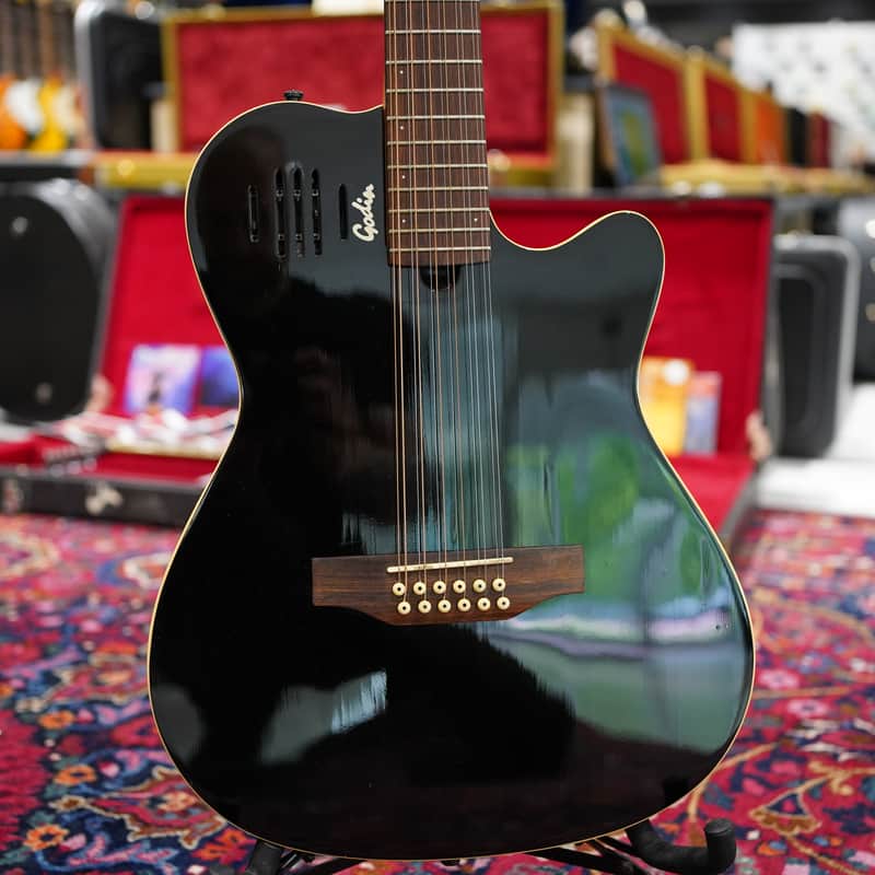 1998 Godin A12 Gloss Black Black