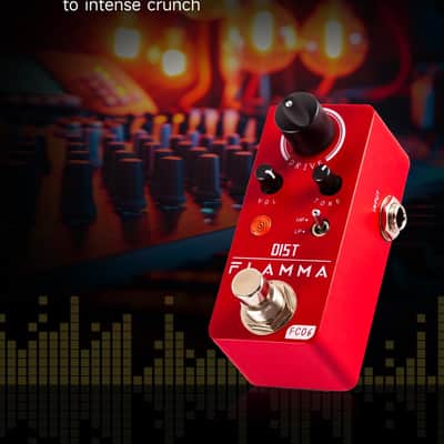 FLAMMA FC06 Distortion Guitar Pedal Electric Guitar Effects with 2 Modes: Boost & Drive (HP/LP), Mini Analog Guitar Pedal, True Bypass image 3