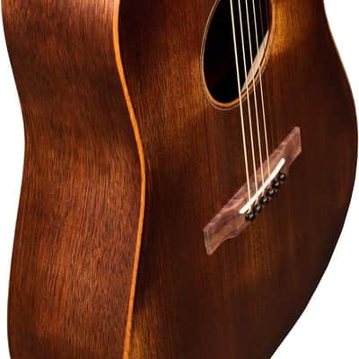 Martin Guitar D-15M StreetMaster with Gig Bag, Acoustic Guitar for the Working Musician, Mahogany Construction, Distressed Satin Finish, D-14 Fret, and Low Oval Neck Shape image 2