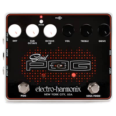 Electro-Harmonix Soul POG Overdrive Octave Effects Pedal | Soul Food & Nano POG image 2