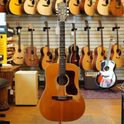 Guild (Hoboken, NJ) D-50 Spruce/Brazilian Rosewood Dreadnought Acoustic Guitar 1969 w/Hard Case image 4