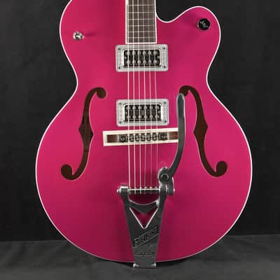 Mint Gretsch G6120T-HR Brian Setzer Signature Hot Rod Hollow Body with Bigsby Candy Magenta image 1