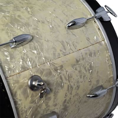 Used Gretsch Vintage 60s-70s Player's Kit White Marine Pearl 13, 16, 20 image 6