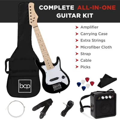 Best Choice Products Kids Electric Guitar Beginner Starter Kit w/ 5W Amplifier - 30 in-Sunburst image 10