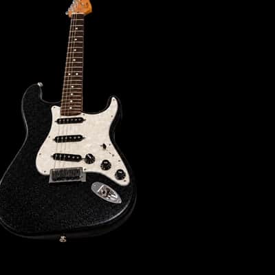 Fender Nedula 70th Anniversary Stratocaster 2024 - Black with multicolored small dots,red and blue to simulate Nebula. image 4