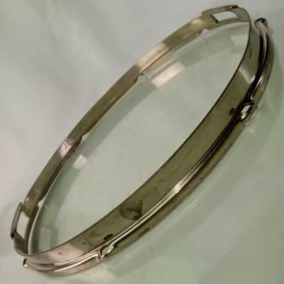 Slingerland 15" Nickel Radio King Resonant Snare Drum Rim/Hoop Riveted Gates 40s image 2