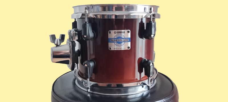 8" Yamaha Stage Custom Advantage Nouveau tom, Fade Brown Amber image 1
