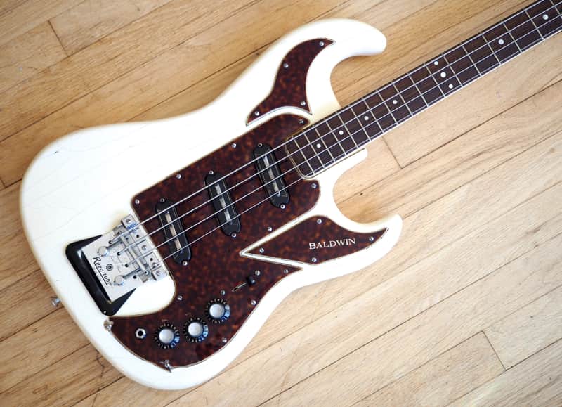 1967 Baldwin Shadows Vintage Electric Bass Guitar Bison Burns Hank Marvin w/ohc image 1