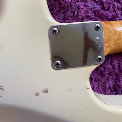 Fender Custom shop 1960 Stratocaster Cunetto Relic 1996 - Olympic White image 6