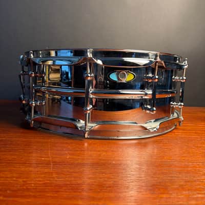 Ludwig LU6514SL Supralite 6.5x14" 10-Lug Steel Snare Drum with P88I Strainer 2021 - Present - Polished Steel image 1