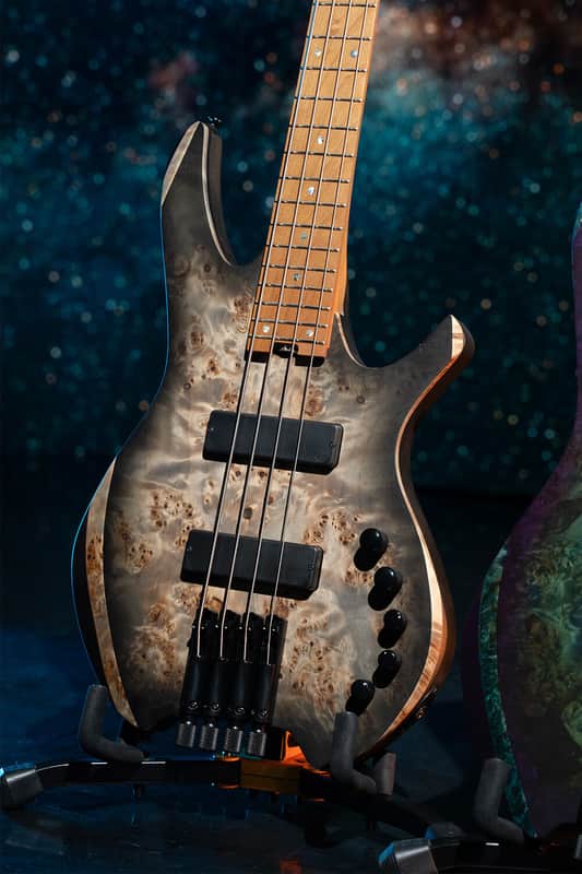 Cort Artisan Space 4 Bass Guitar - Star Dust Black image 1