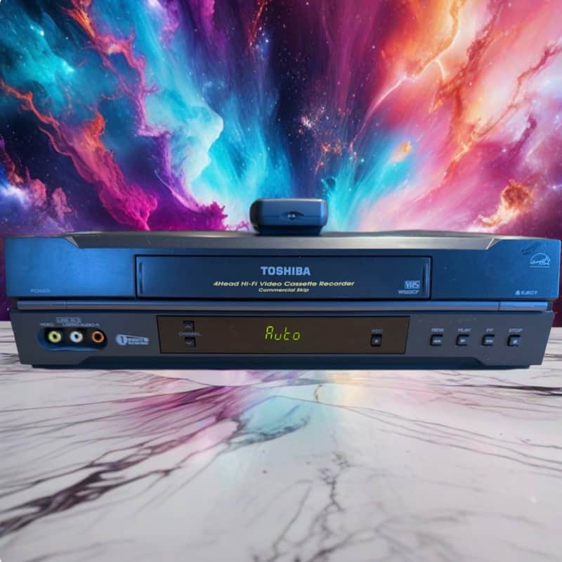 Toshiba W-522 4 Head Hi-Fi VCR VHS Player Recorder W/Remote Tested Working image 1