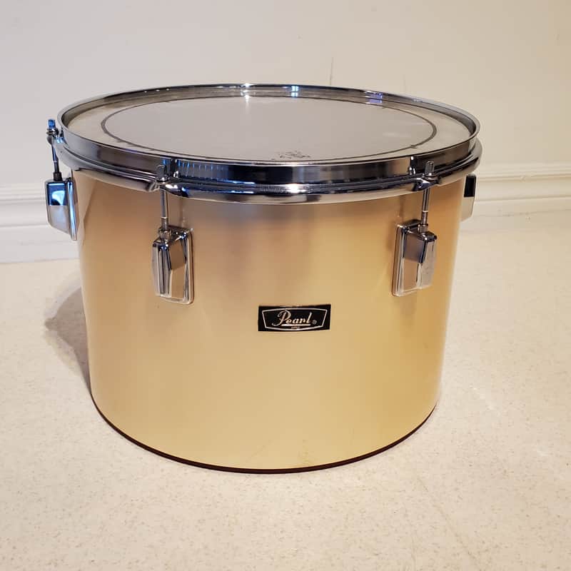 VTG 1970 PEARL 14"x10" Gold Satin "Phenolic" Power Tom Drum  - Gorgeous Clean A+ image 1