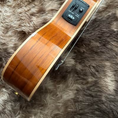 Kala KA-KCGE-C Hawaiian Koa Series Acoustic/Electric Concert Cutaway Ukulele with EQ - Gloss Natural image 14