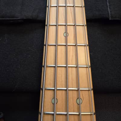 Xotic XJ-1T 5-String Active Jazz Bass – Excellent Condition – Natural Ash/Maple – Premium Hybrid Case. 9.6lbs image 8