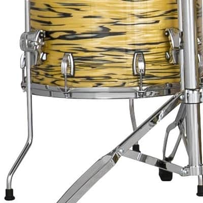 Ludwig *Pre-Order* Classic Maple 14x14" Lemon Oyster Floor Tom Drum w/Legs | Made in the USA | Special Order | Authorized Dealer image 1