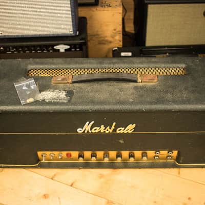 Vintage 1968 Marshall Plexi Amplifier Head & 68/69 Marshall Slant 4x12 Cabinet with Magus Ultimate Attenuator - Excellent image 17