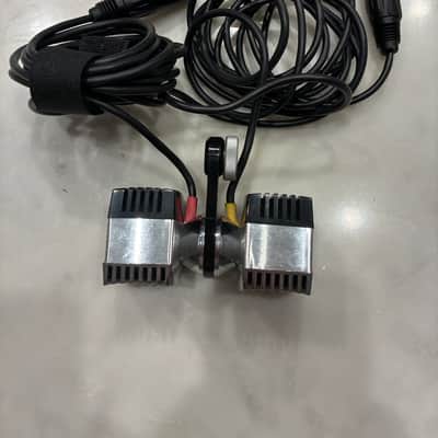 Grundig GDSM331 1966 Stereo Dynamic Mics - Silver/Black image 2