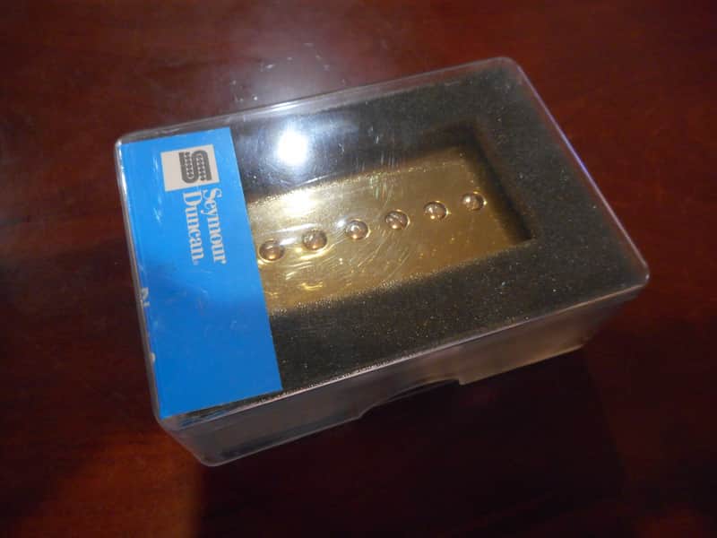 OPEN BOX - Seymour Duncan SPH90-1b Phat Cat Bridge Pickup - Gold image 1