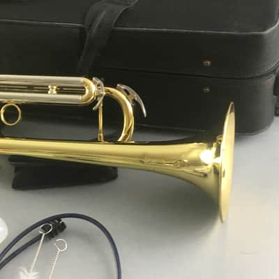 Jean Paul Brass Trumpet Band Orchestra Musical Instrument Original Case Extras Cleaning Kit image 7