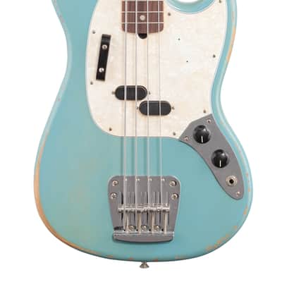 Fender JMJ Road Worn Mustang Bass Daphne Blue with Gig Bag image 3