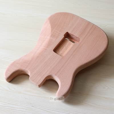 ST Guitar Body Mahogany Wood Guitar Barrel image 6