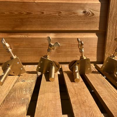 Double Bass Tuning Pegs - Fine Geared High Quality double bass Tuners - Rare - Make An Offer image 3