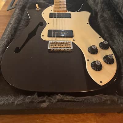 Fender Modern Player Telecaster Thinline Deluxe 2012 - 2018 - Black Transparent image 2