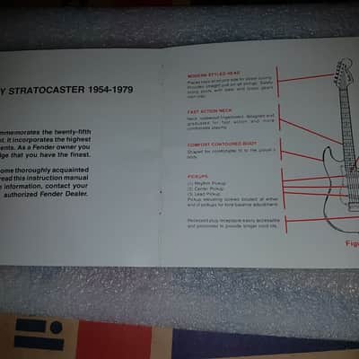 1979 Fender Stratocaster Silver Anniversary Manual Hang Tag image 3