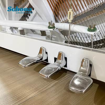 SCHONA UP-125 Custom Modern Luxury 88-Key Acrylic Crystal Upright Mechanical Piano Solid Wood Keyboard Soundboard image 8