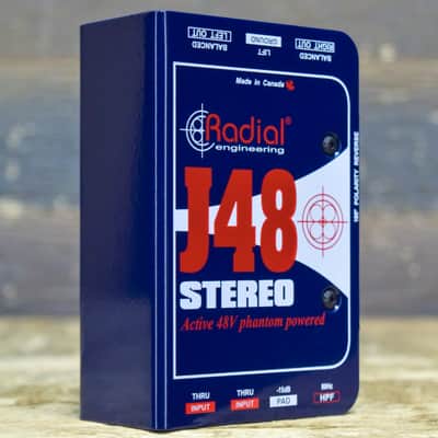 Radial Engineering J48 Stereo DI 2-Channel Phantom Powered Active Direct Box image 3