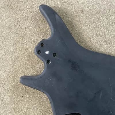Black 4 String Electric Bass Basswood Body image 12