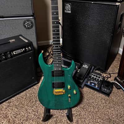 1990s USA Carvin DC127 Neck-Through – Emerald Green – Original Case – Excellent Condition image 1