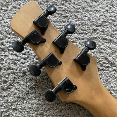 J&D Black Electric Guitar, Solid Mahogany Body, Maple Neck, 24 Frets Rosewood Fingerboard image 11
