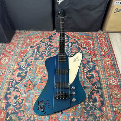 Gibson Thunderbird IV Pelham Blue *Rare Color* Neck Through w/OHSC - 2001 image 12