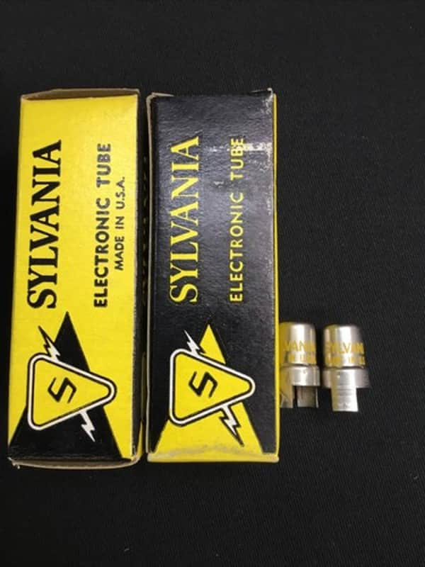 PAIR SYLVANIA 2CW4 NOS Triode Nuvistor VINTAGE VACUUM TUBES Tested USA D.4995-D image 1