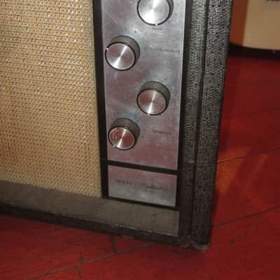 ~1965 Silvertone  1482 Combo Amp Grey image 2