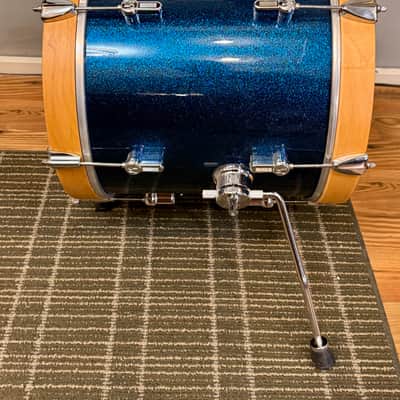 Sonor AQX Micro 14x14 Bass Drum In Blue Ocean Sparkle image 4