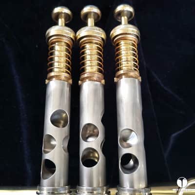 F.E. Olds & Son Super Recording Los Angeles offset valves cornet gamonbrass image 22