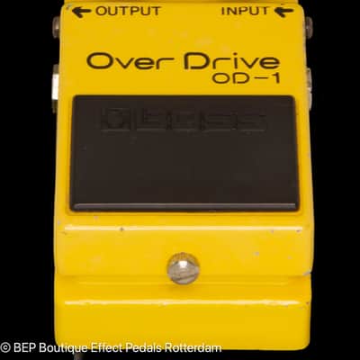 Boss OD-1 Overdrive 1980 Japan s/n 9900 Silver Screw Long Dash with JRC4558D op amp image 8