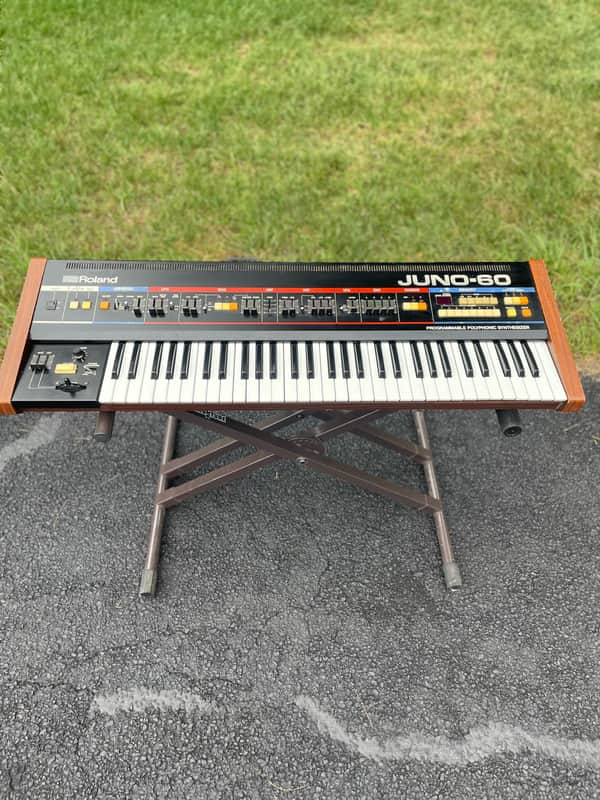Roland Juno-60 61-Key Polyphonic Synthesizer 1982 - 1984 - Black image 1