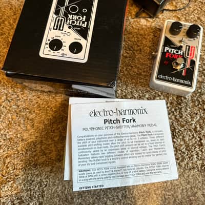 Electro-Harmonix Pitch Fork Polyphonic Pitch Shifter / Harmony Pedal 2014 - Present - Black / White / Red image 1