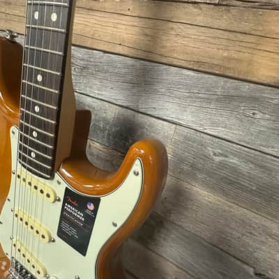 Fender American Performer Timber Stratocaster 2024 - Honey Burst image 9