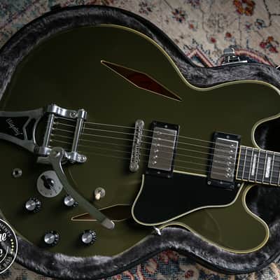 Epiphone Exclusive Shinichi Ubukata ES-355 Custom Olive Drab image 3