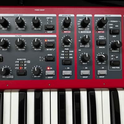 Nord Wave 2 61-Key 48-Voice Polyphonic Synthesizer 2013 - 2022 - Red image 6