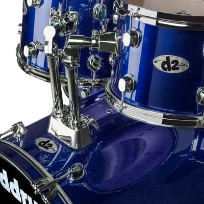 D2 Series- Complete Drum Set with Cymbals- Police Blue image 4