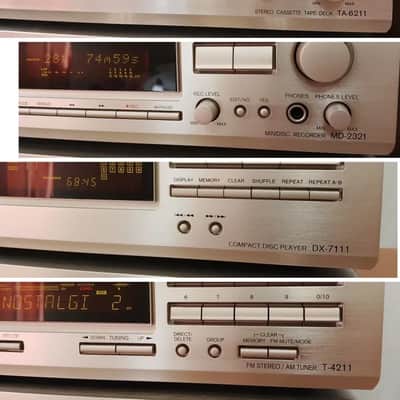 Immagine Onkyo A-9211 Rare Vintage MINT Cassette Deck Component Set Serviced Warranty - 8