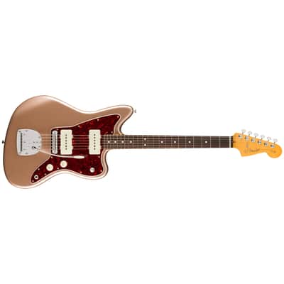 American Professional Classic Jazzmaster SS RW Faded Firemist Gold + Housse Fender image 3